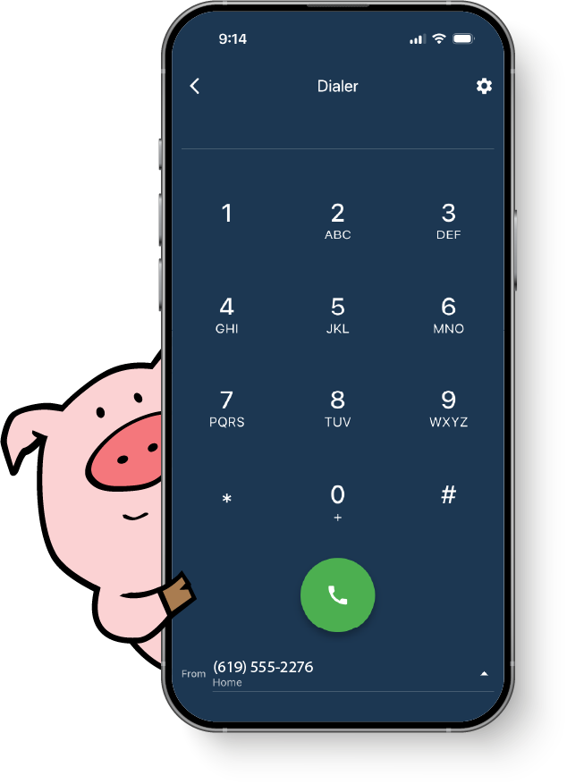 outbound calling with a virtual phone number